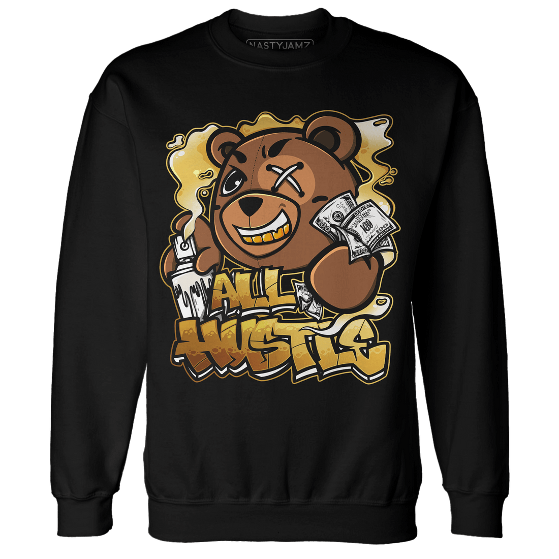 Sail 4s Sweatshirt Match BER Hustle All Day - NastyJamz