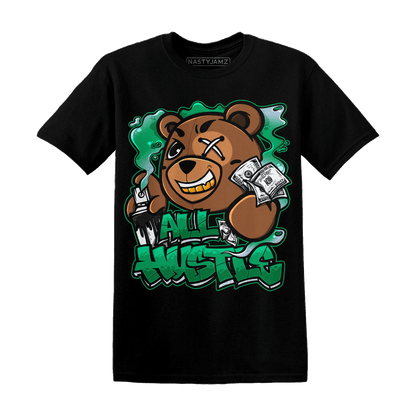 Lucky Green 5s T Shirt Match BER Hustle All Day - NastyJamz