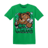 Lucky Green 5s T Shirt Match BER Hustle All Day - NastyJamz