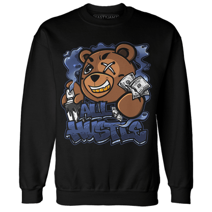 Midnight Navy 5s Sweatshirt Match BER Hustle All Day - NastyJamz