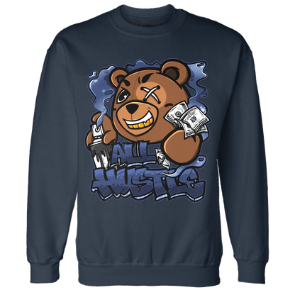 Midnight Navy 5s Sweatshirt Match BER Hustle All Day - NastyJamz