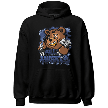 Midnight Navy 5s Hoodie Match BER Hustle All Day - NastyJamz