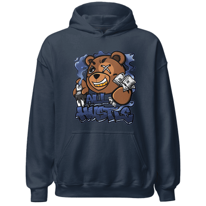 Midnight Navy 5s Hoodie Match BER Hustle All Day - NastyJamz