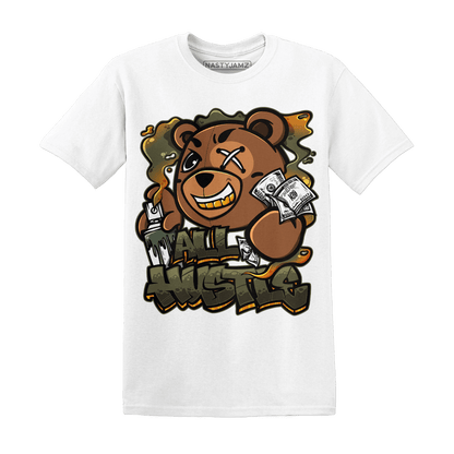Olive 5s T Shirt Match BER Hustle All Day - NastyJamz