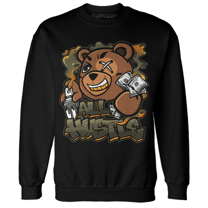 Olive 5s Sweatshirt Match BER Hustle All Day - NastyJamz