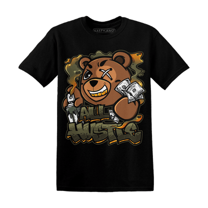 Olive 5s T Shirt Match BER Hustle All Day - NastyJamz