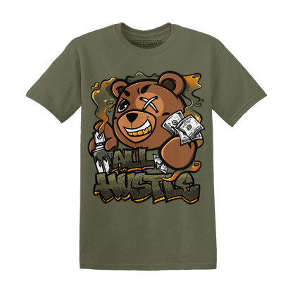 Olive 5s T Shirt Match BER Hustle All Day - NastyJamz