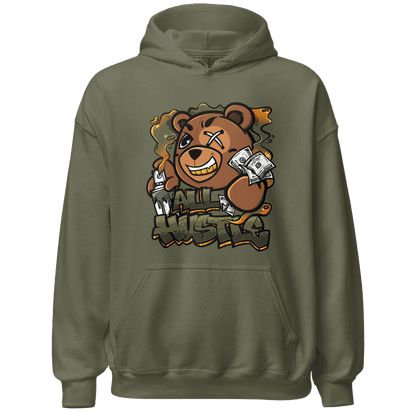 Olive 5s Hoodie Match BER Hustle All Day - NastyJamz