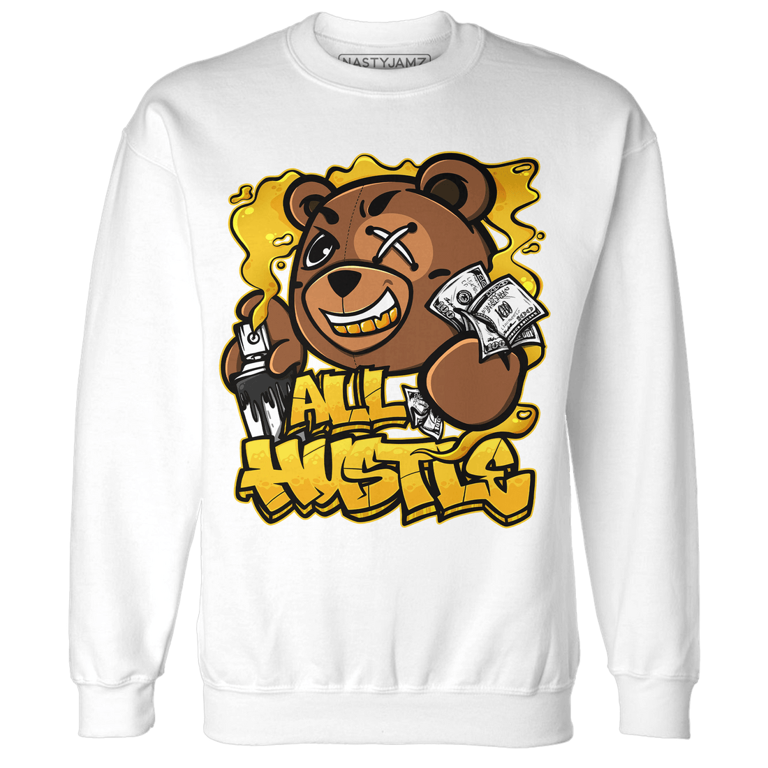 Yellow Ochre 6s Sweatshirt Match BER Hustle All Day - NastyJamz