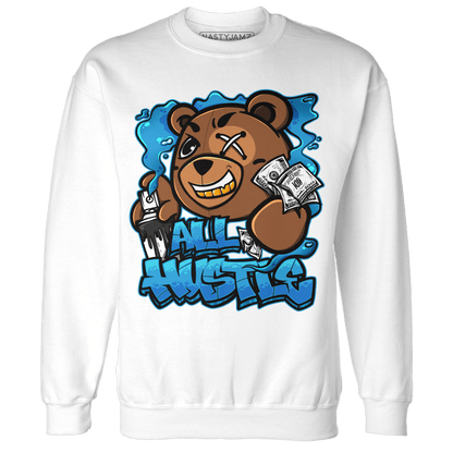 Powder Blue 9s Sweatshirt Match BER Hustle All Day - NastyJamz