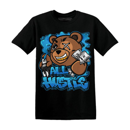 Powder Blue 9s T Shirt Match BER Hustle All Day - NastyJamz