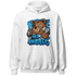Powder Blue 9s Hoodie Match BER Hustle All Day - NastyJamz