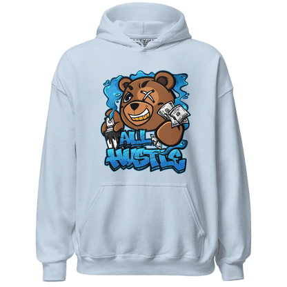 Powder Blue 9s Hoodie Match BER Hustle All Day - NastyJamz