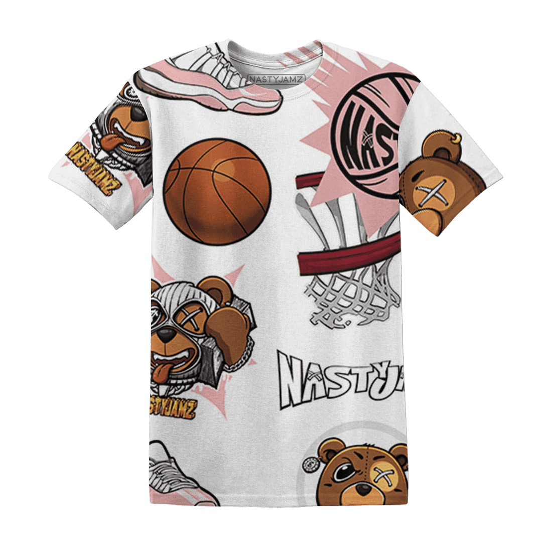 Low Legend Pink 11s T Shirt Match BER Icon Wallpapers 3D All-Over Print - NastyJamz