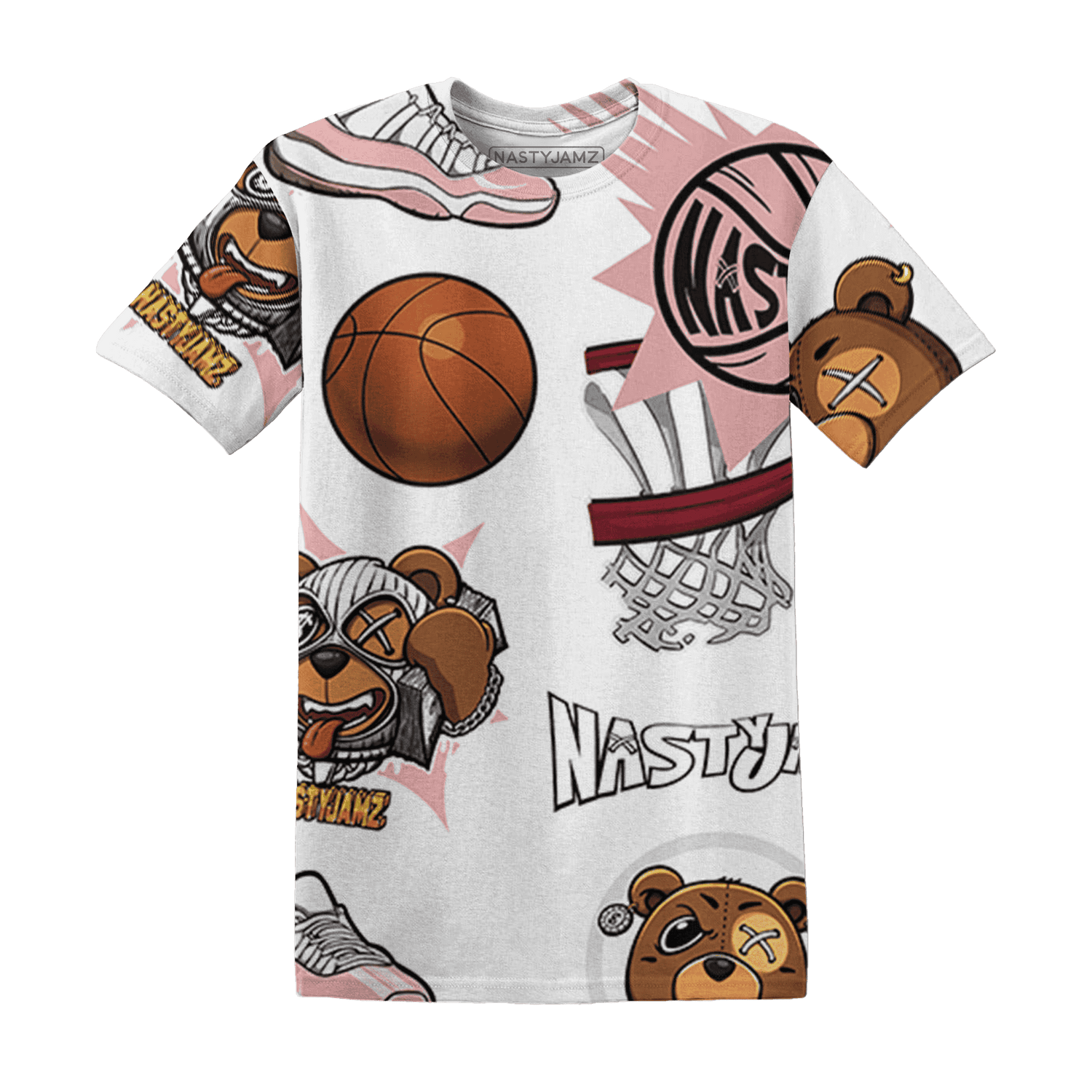 Low Legend Pink 11s T Shirt Match BER Icon Wallpapers 3D All-Over Print - NastyJamz