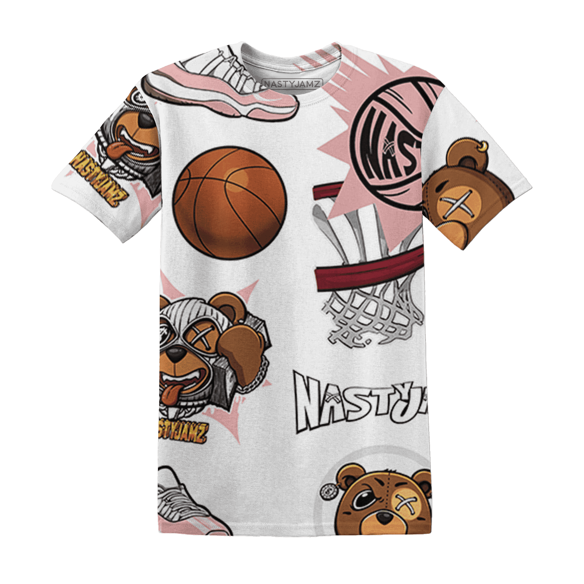 Low Legend Pink 11s T Shirt Match BER Icon Wallpapers 3D All-Over Print - NastyJamz