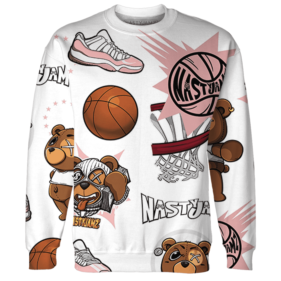 Low Legend Pink 11s Sweatshirt Match BER Icon Wallpapers 3D All-Over Print - NastyJamz
