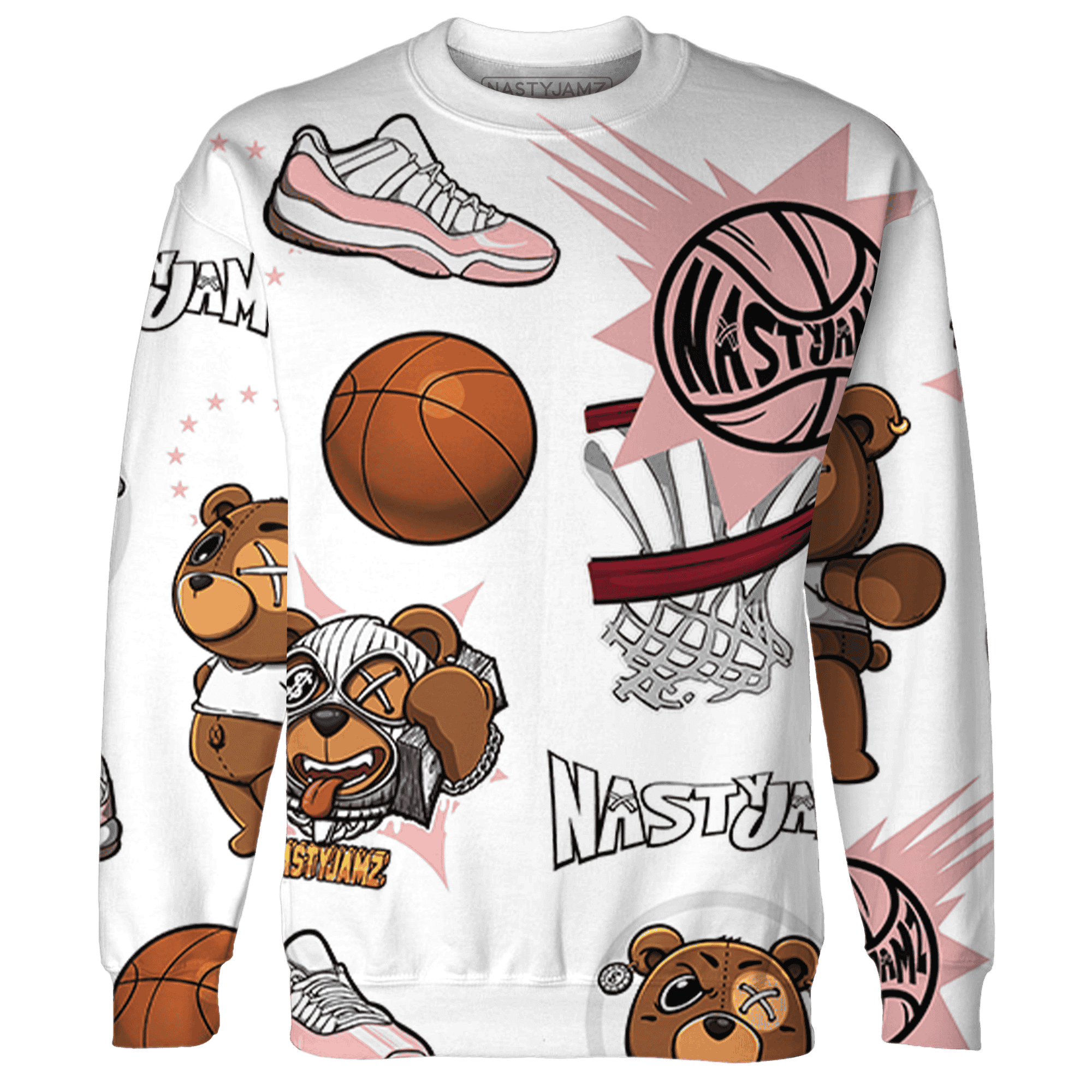 Low Legend Pink 11s Sweatshirt Match BER Icon Wallpapers 3D All-Over Print - NastyJamz