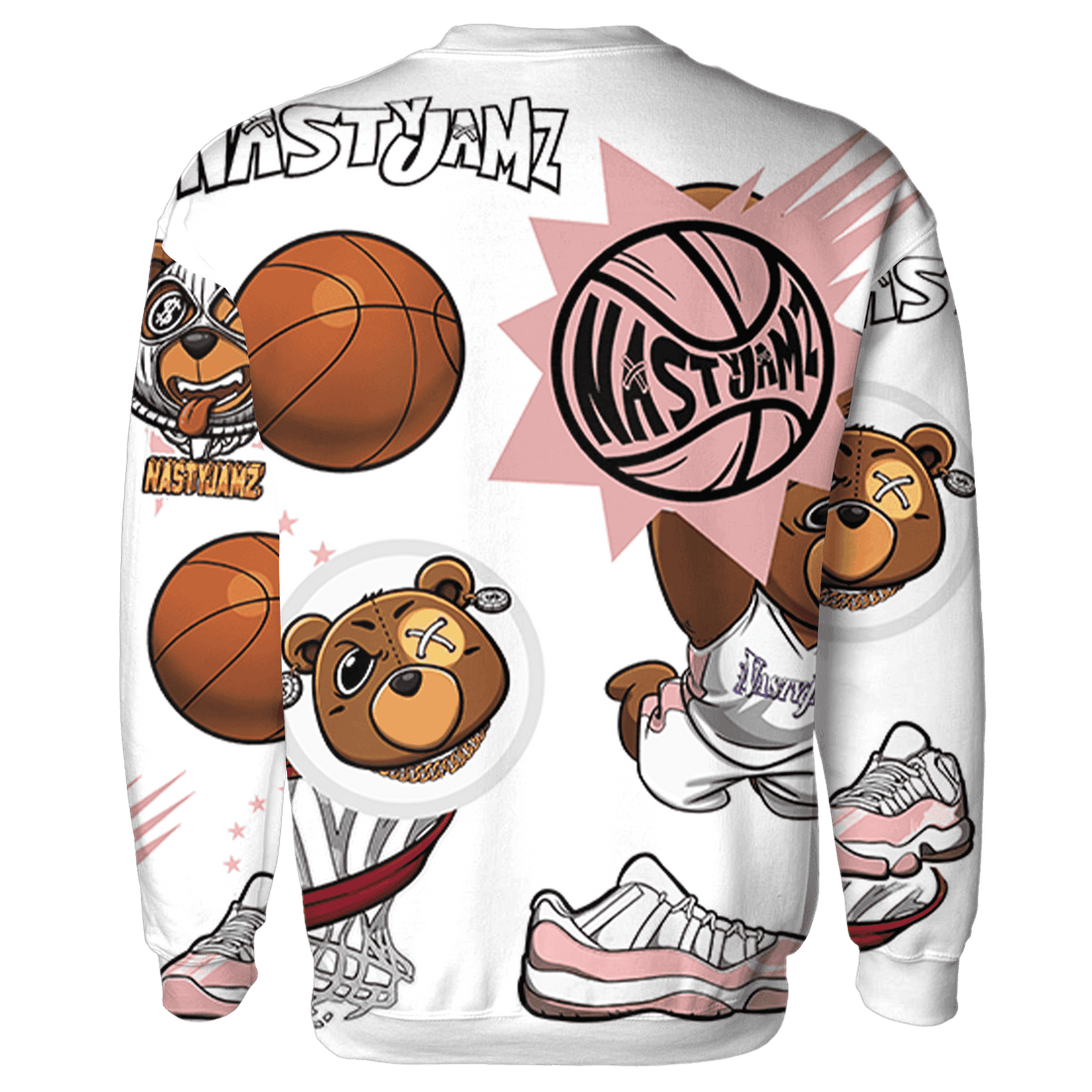 Low Legend Pink 11s Sweatshirt Match BER Icon Wallpapers 3D All-Over Print - NastyJamz