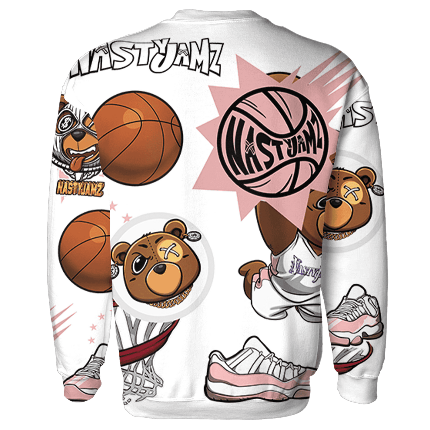 Low Legend Pink 11s Sweatshirt Match BER Icon Wallpapers 3D All-Over Print - NastyJamz