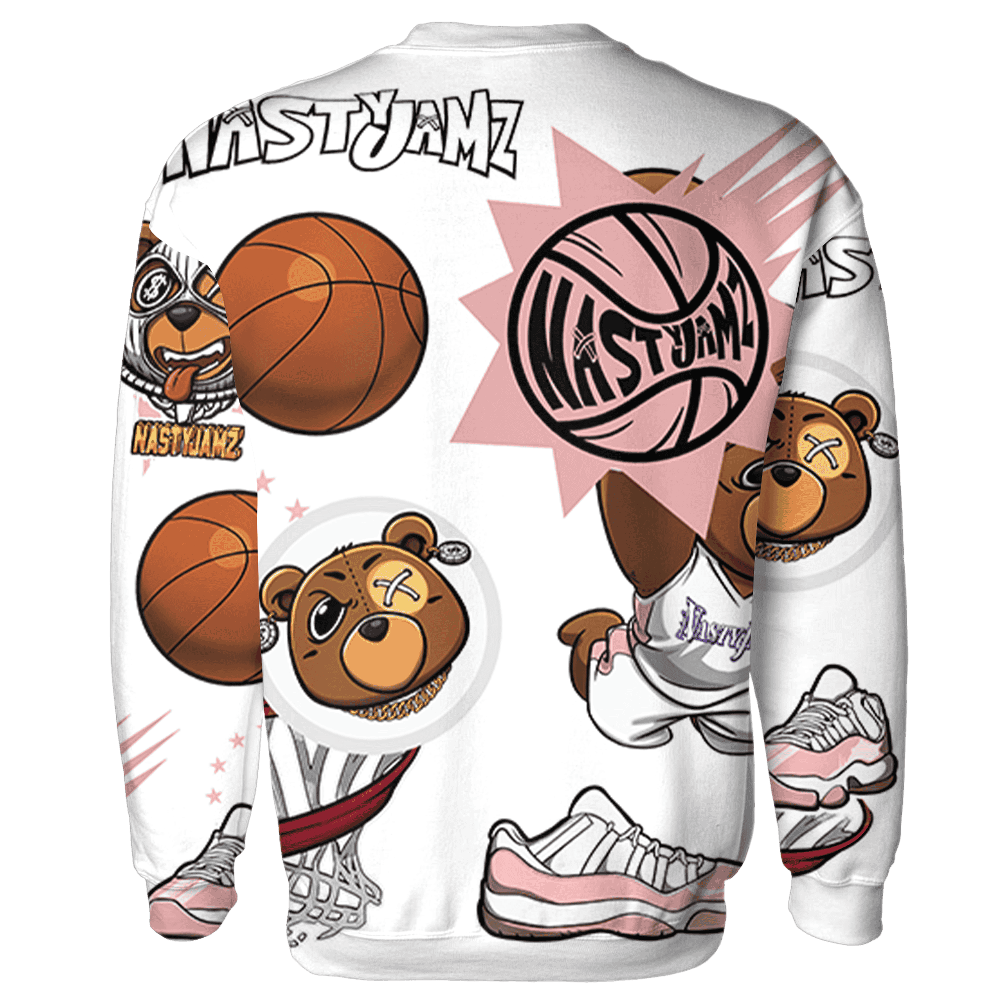 Low Legend Pink 11s Sweatshirt Match BER Icon Wallpapers 3D All-Over Print - NastyJamz