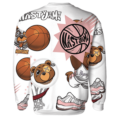 Low Legend Pink 11s Sweatshirt Match BER Icon Wallpapers 3D All-Over Print - NastyJamz