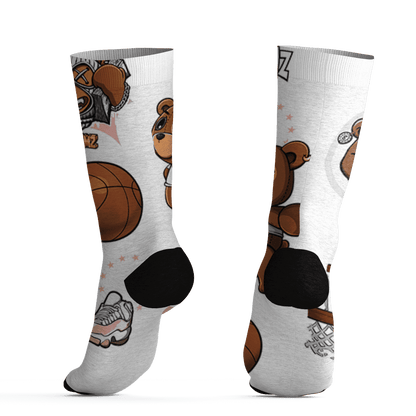 Low Legend Pink 11s Socks Match BER Icon Wallpapers 3D All-Over Print - NastyJamz