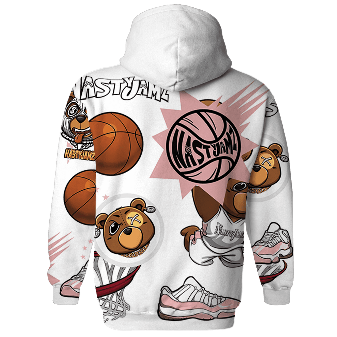 Low Legend Pink 11s Hoodie Match BER Icon Wallpapers 3D All-Over Print - NastyJamz