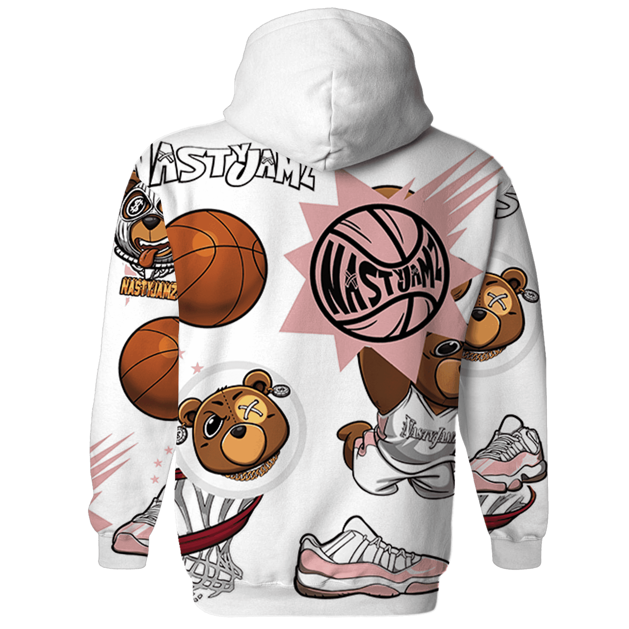 Low Legend Pink 11s Hoodie Match BER Icon Wallpapers 3D All-Over Print - NastyJamz