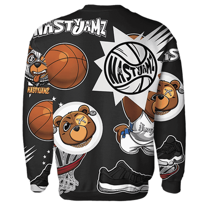 Low Space Jamz 11s Sweatshirt Match BER Icon Wallpapers 3D All-Over Print - NastyJamz
