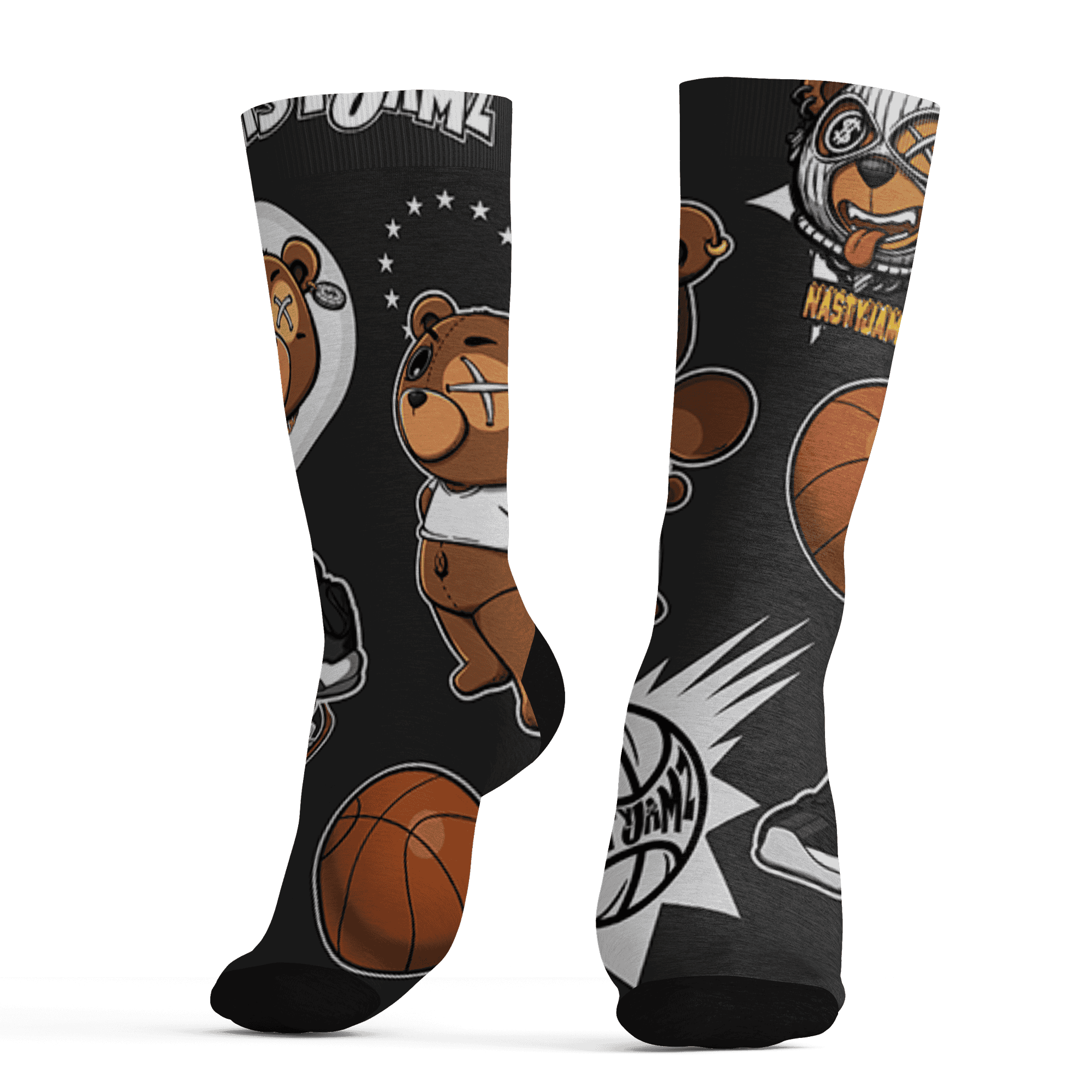 Low Space Jamz 11s Socks Match BER Icon Wallpapers 3D All-Over Print - NastyJamz