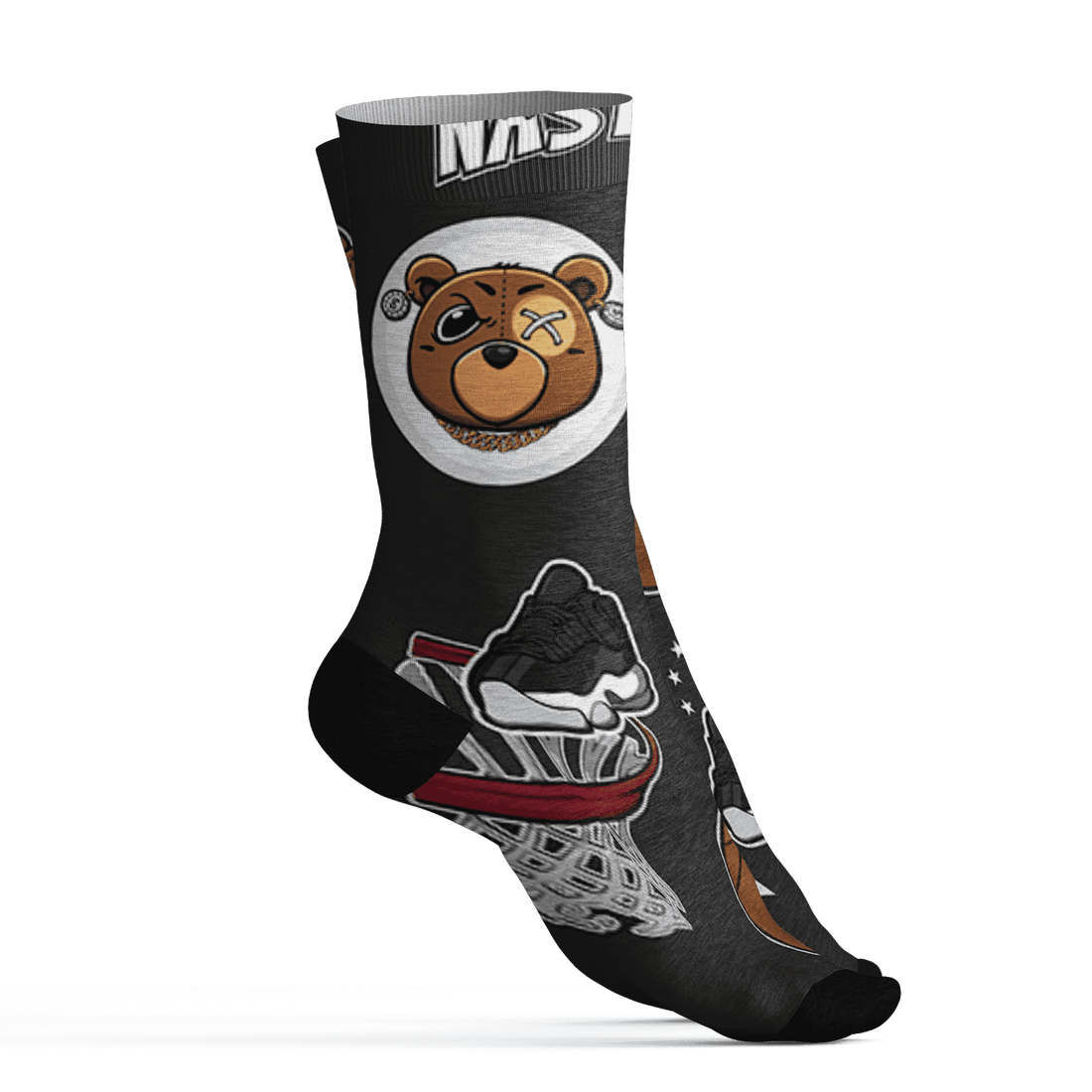 Low Space Jamz 11s Socks Match BER Icon Wallpapers 3D All-Over Print - NastyJamz