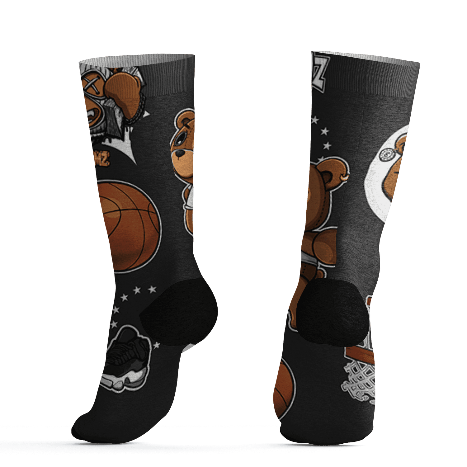 Low Space Jamz 11s Socks Match BER Icon Wallpapers 3D All-Over Print - NastyJamz