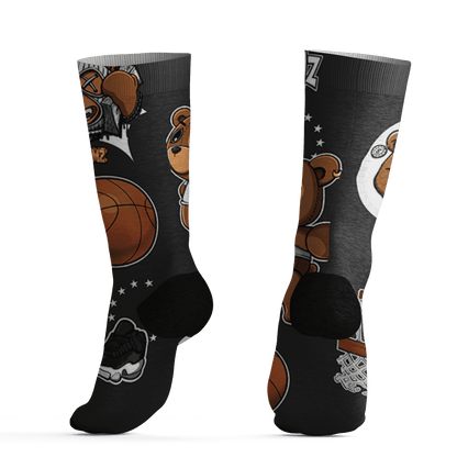 Low Space Jamz 11s Socks Match BER Icon Wallpapers 3D All-Over Print - NastyJamz