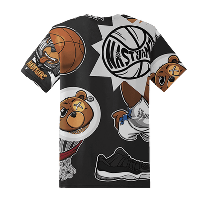 Low Space Jamz 11s T Shirt Match BER Icon Wallpapers 3D All-Over Print - NastyJamz