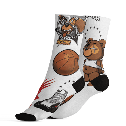 Retro Red Taxi 12s Socks Match BER Icon Wallpapers 3D All-Over Print - NastyJamz