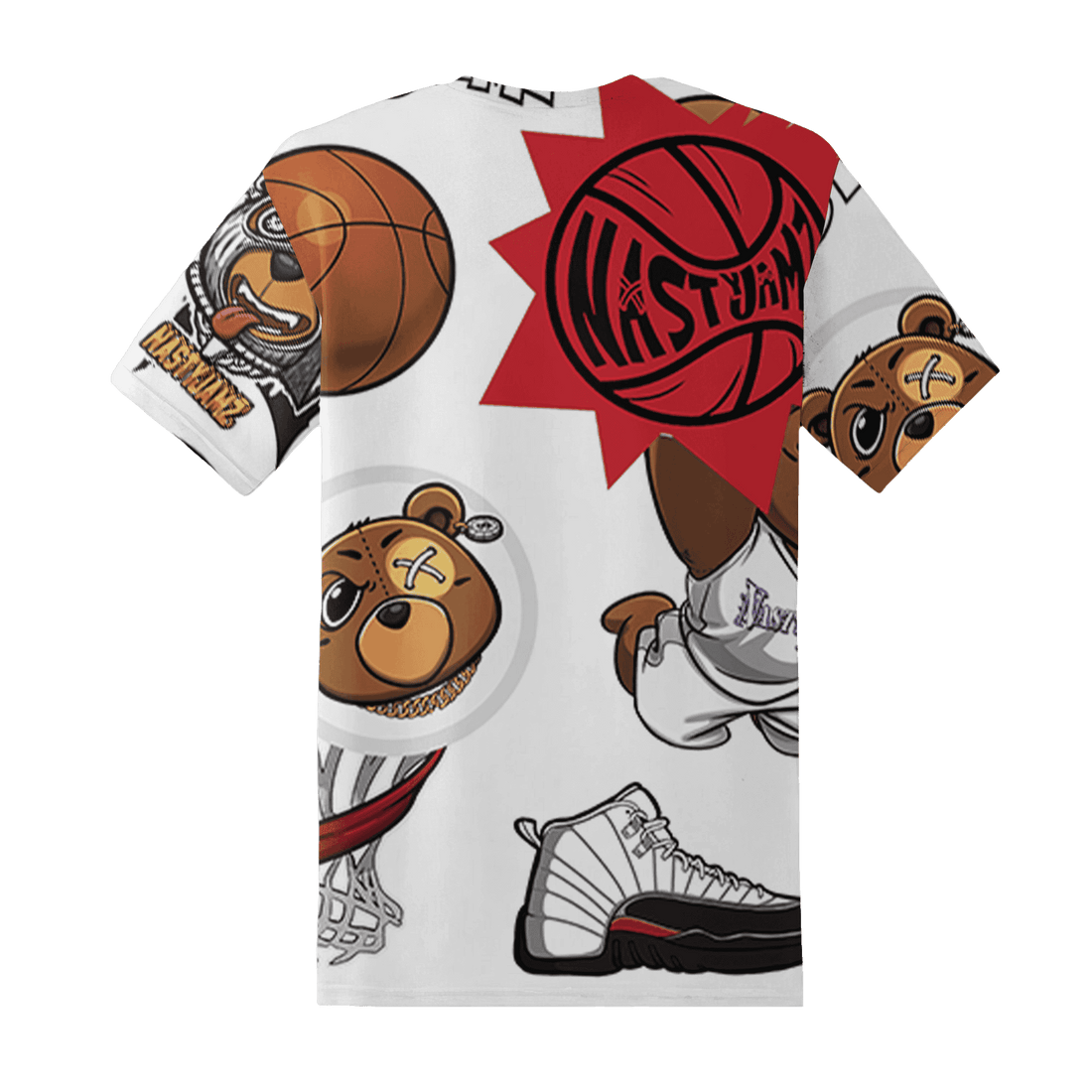 Retro Red Tax 12s T Shirt Match BER Icon Wallpapers 3D All-Over Print - NastyJamz