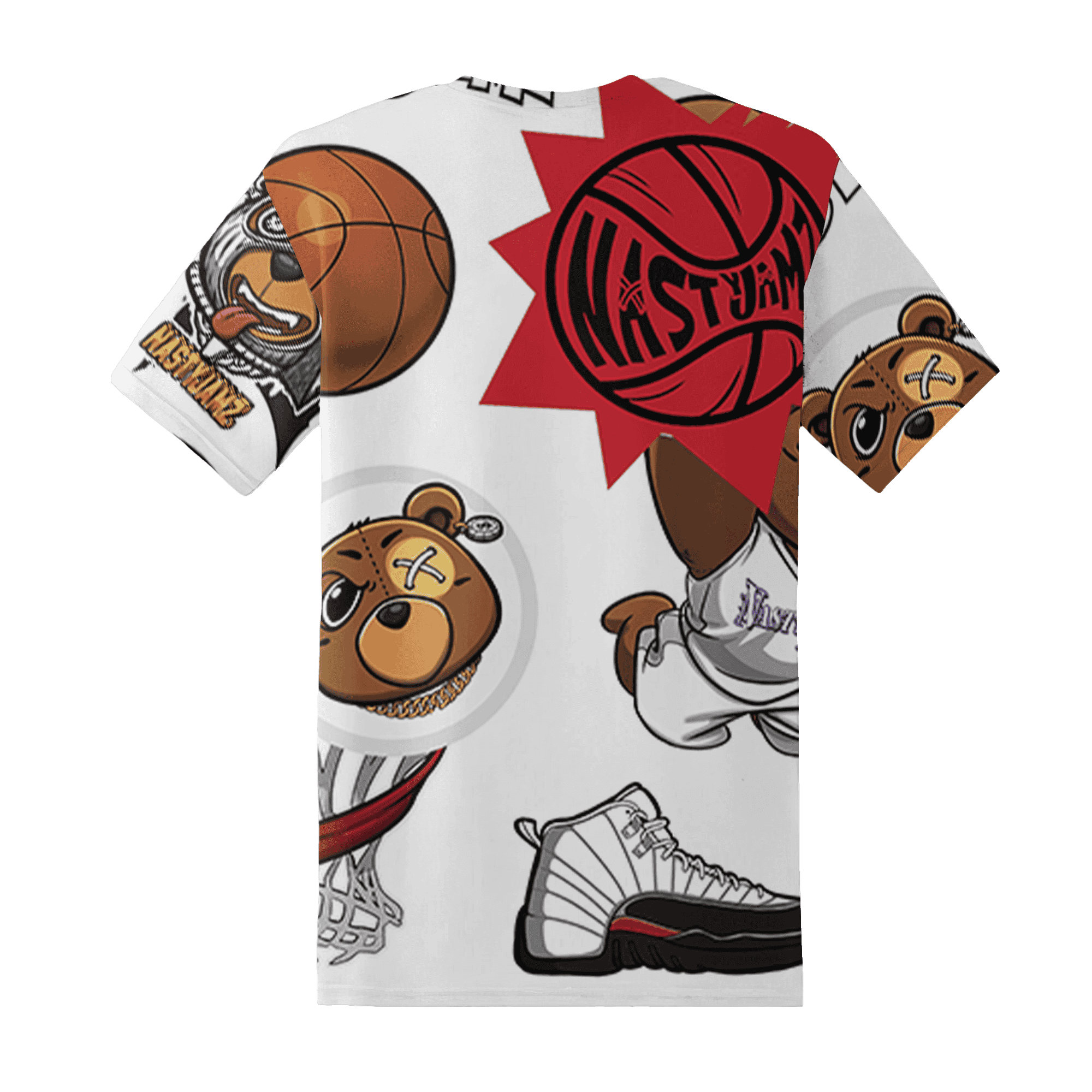 Retro Red Tax 12s T Shirt Match BER Icon Wallpapers 3D All-Over Print - NastyJamz