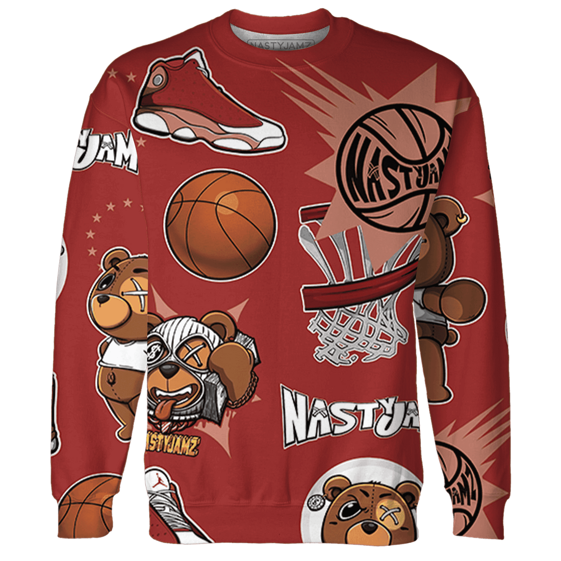 Dune Red 13s Sweatshirt Match BER Icon Wallpapers 3D All-Over Print - NastyJamz