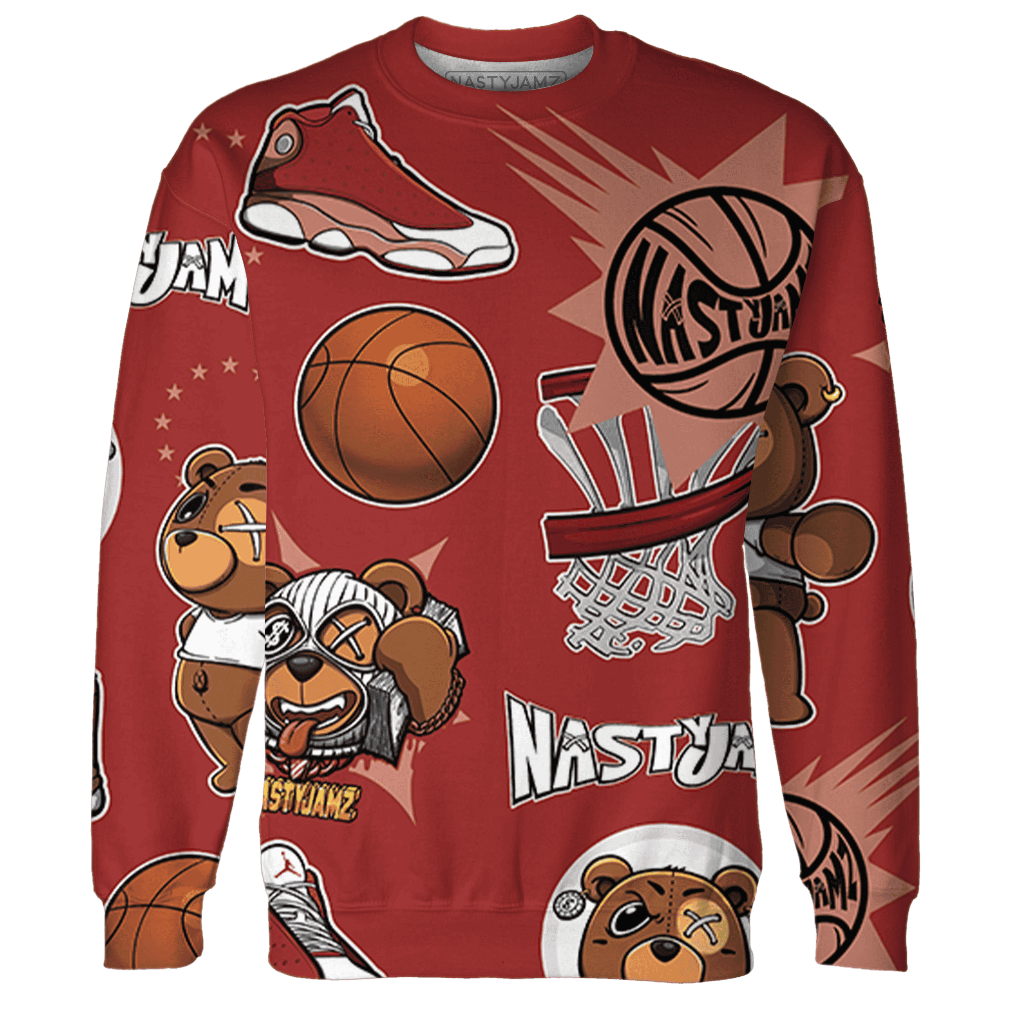 Dune Red 13s Sweatshirt Match BER Icon Wallpapers 3D All-Over Print - NastyJamz