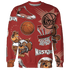 Dune Red 13s Sweatshirt Match BER Icon Wallpapers 3D All-Over Print - NastyJamz