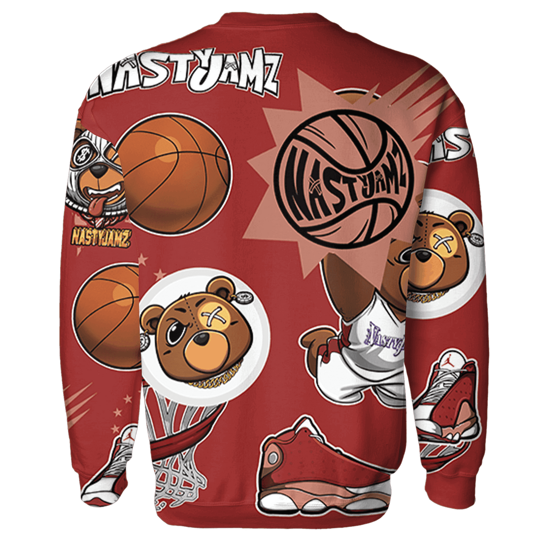 Dune Red 13s Sweatshirt Match BER Icon Wallpapers 3D All-Over Print - NastyJamz