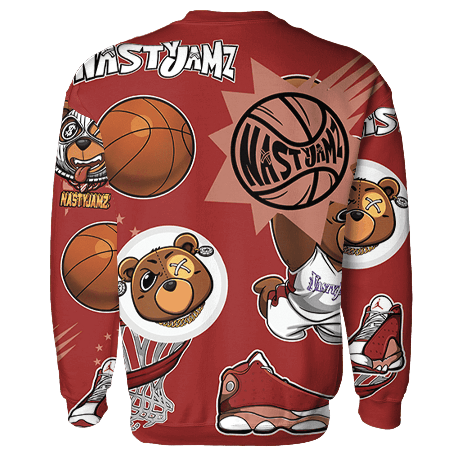 Dune Red 13s Sweatshirt Match BER Icon Wallpapers 3D All-Over Print - NastyJamz
