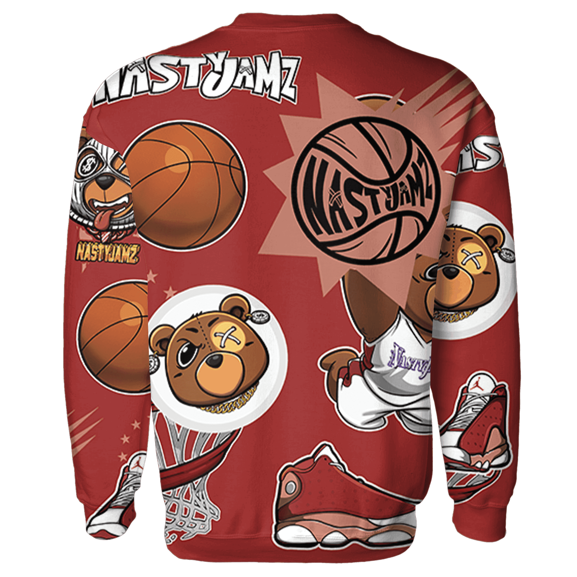 Dune Red 13s Sweatshirt Match BER Icon Wallpapers 3D All-Over Print - NastyJamz