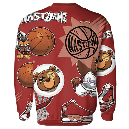 Dune Red 13s Sweatshirt Match BER Icon Wallpapers 3D All-Over Print - NastyJamz