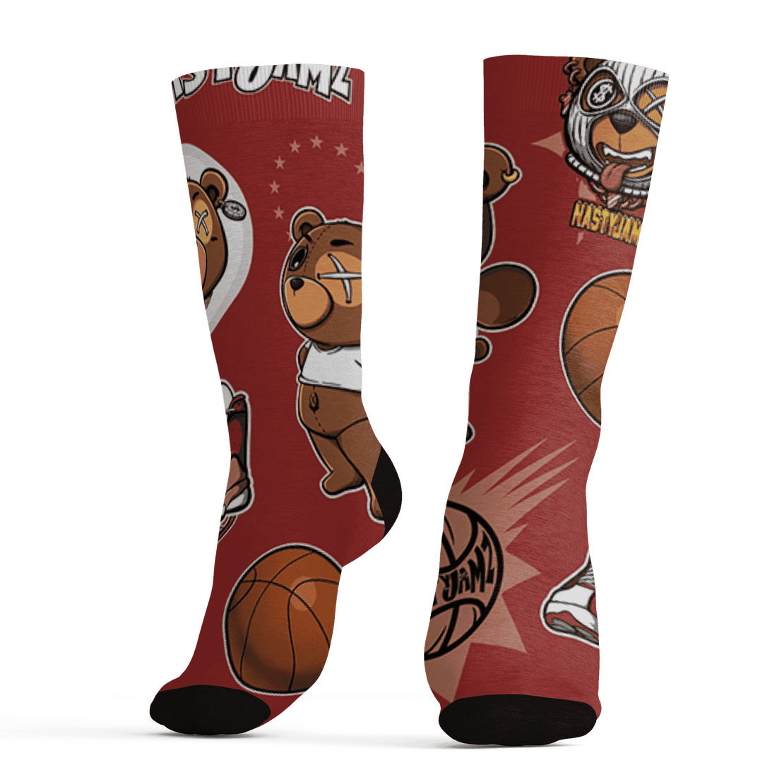 Dune Red 13s Socks Match BER Icon Wallpapers 3D All-Over Print - NastyJamz