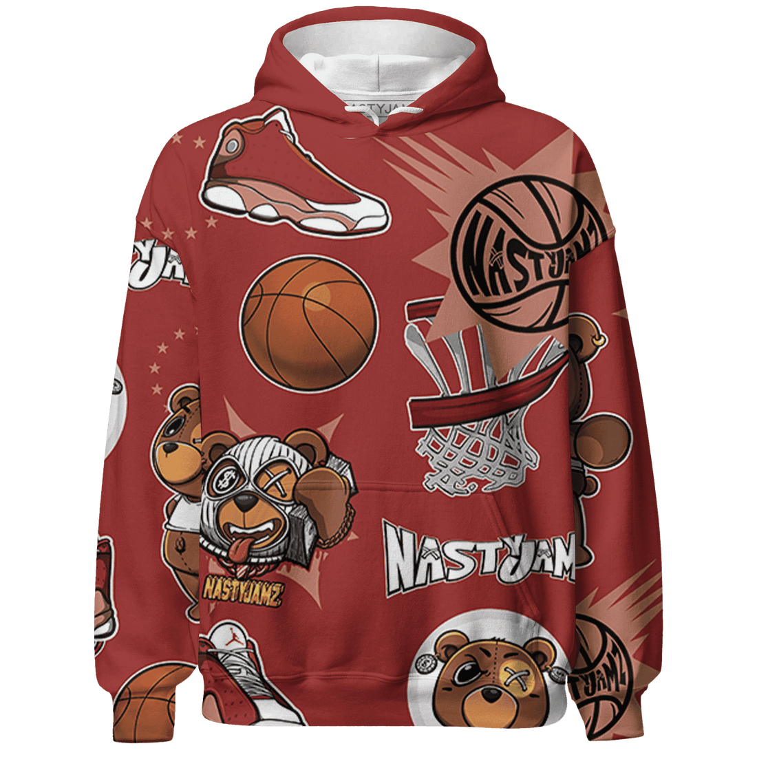 Dune Red 13s Hoodie Match BER Icon Wallpapers 3D All-Over Print - NastyJamz