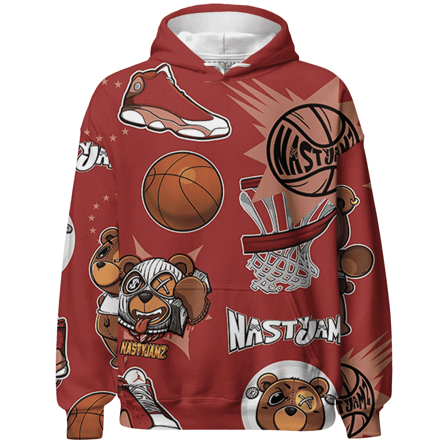 Dune Red 13s Hoodie Match BER Icon Wallpapers 3D All-Over Print - NastyJamz