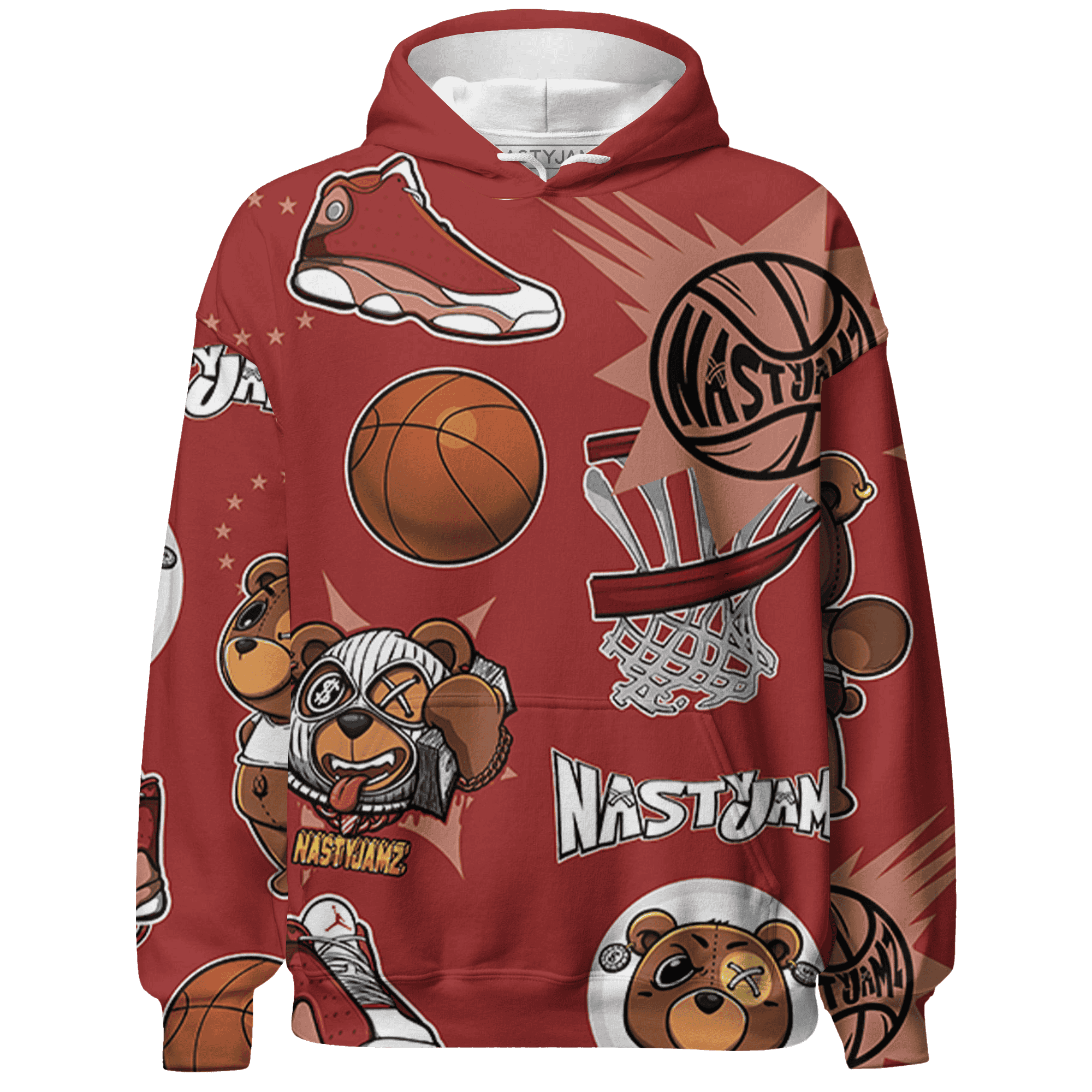Dune Red 13s Hoodie Match BER Icon Wallpapers 3D All-Over Print - NastyJamz