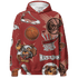 Dune Red 13s Hoodie Match BER Icon Wallpapers 3D All-Over Print - NastyJamz